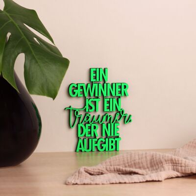 A winner is a dreamer who never gives up - Gr. M