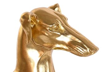 FIGURINE RÉSINE 42,5X25,5X78 GOLDEN GREYHUND FD202535 2