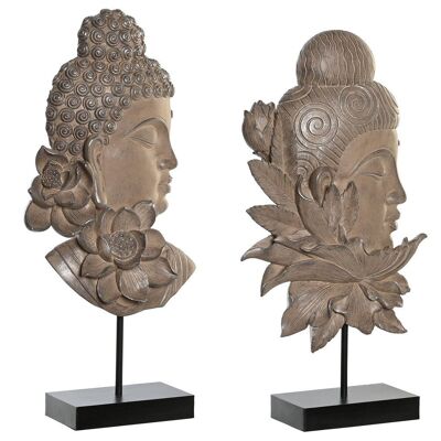 FIGURA METALLO RESINA 23X8X42 BUDDHA 2 ASSORTITI. FD205583