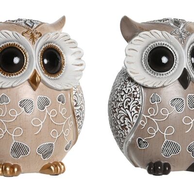 RESIN FIGURE 13X9X16 OWL 2 ASSORTMENTS. FD205594