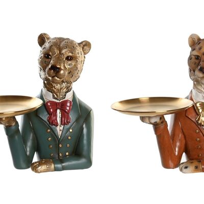 FIGURA IN RESINA 17,5X11X23,5 LEOPARDO 2 ASSORTIMENTI. FD205600