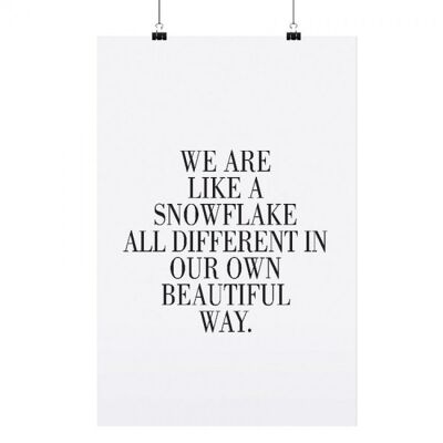 Poster "snowflake" - dina3