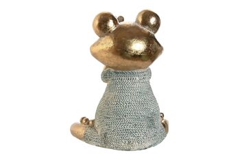 FIGURINE EN RÉSINE 12X8.7X15.5 GRENOUILLE YOGA DÉCAPÉ 3 ASSORTIMENTS. FD205783 3