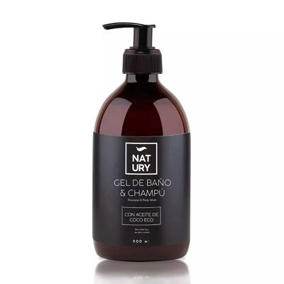 Gel & Shampoo with Coconut Oil ECO Natury 500 ml