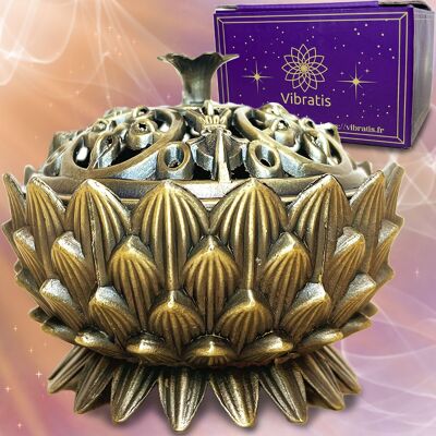 Lotus shaped incense holder