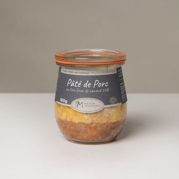 Paté de porc au foie gras de canard 20% 1