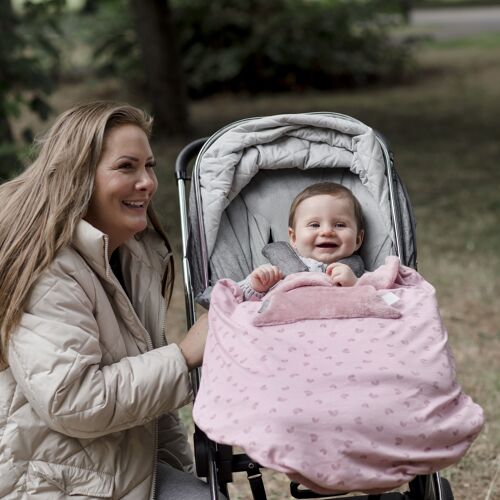 Baby Travel Blanket - Rainbow Rose