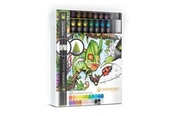 Coffret deluxe 22 marqueurs chameleon pens 1