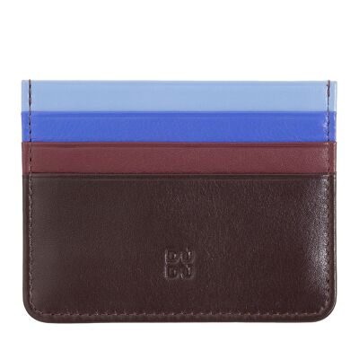 DUDU Small credit card holder multicolour dark burgundy
