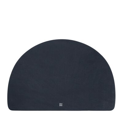 DUDU Tovaglietta americana in pelle double face blu navy