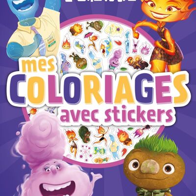 DISNEY BOOK - ELEMENTARY - My coloring pages with stickers