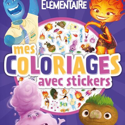 DISNEY BOOK - ELEMENTARY - My coloring pages with stickers