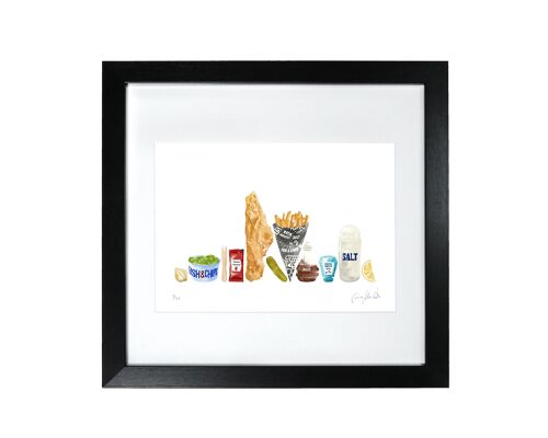 Fish & Chips  - Framed Limited Edition Print