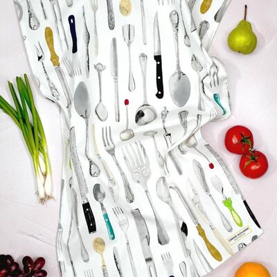 Geschirrtuch „Cutlery Draw“ – hergestellt in Großbritannien