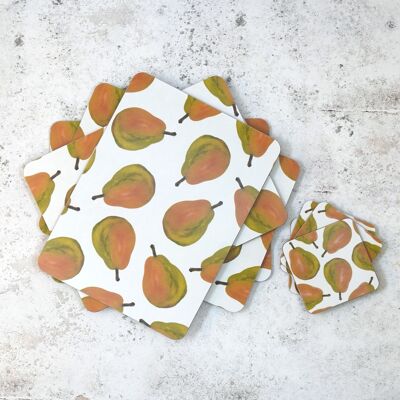 Pear Placemat - British Made