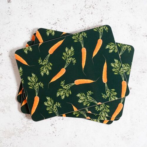 Carrot (green) Placemat - British Made