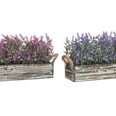 PLANT PE WOOD 30X12X21 LAVENDER 2 ASSORTED. JA199478