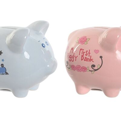 PORCELAIN PIGGY PIG 14X11.5X12 2 ASSORTMENTS. HU210439