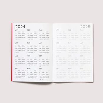 Petit agenda mensuel 2024 | Format A5 similaire 6
