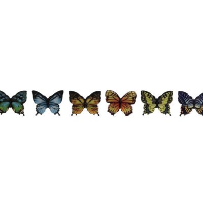 MAGNET PVC 6X0,3X5 BUTTERFLY 8 ASSORTED. IM207468