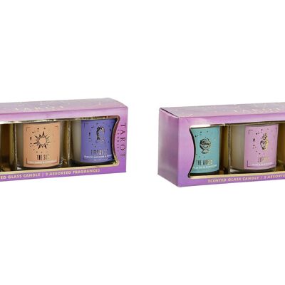 CANDLE SET 3 WAX 17X5X6 50 GR, SCENTED 2 SURT. IN200940