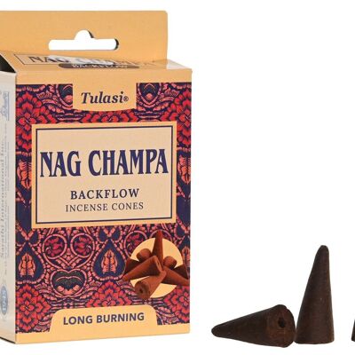 INCENSE CONE SET 10 AROMA 1.5X1.5X3.5 NAG CHAMPA IN205497