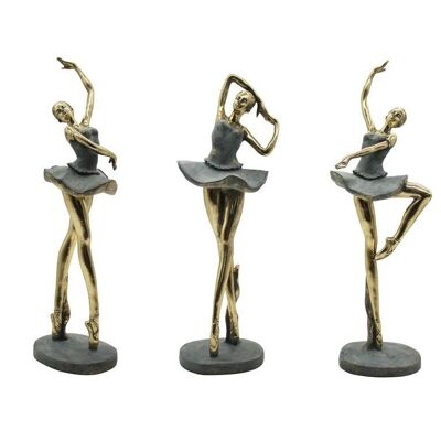 Figura Resina 15X10X43 Ballet 3 Surt. FD210284