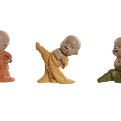 Figurine en résine 8X5,5X9 Moine 3 Assortiment. FD210286