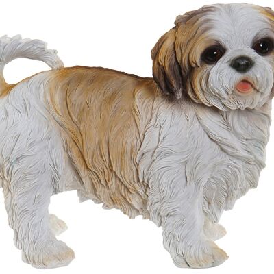 RESIN FIGURE 41X22X30 WHITE DOG FD210456