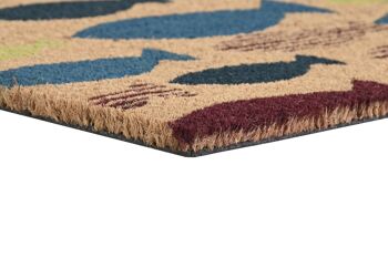 PAILLASSON CAOUTCHOUC FIBRE DE COCO 60X40X1,5 POISSONS 2 ASSORTIMENTS. FL204074 3