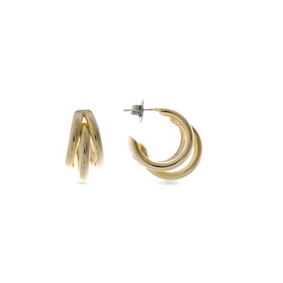 Carorsa earrings with 18 kt yellow gold finish