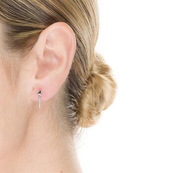 Boucles d'oreilles Nelan en argent sterling 925 3