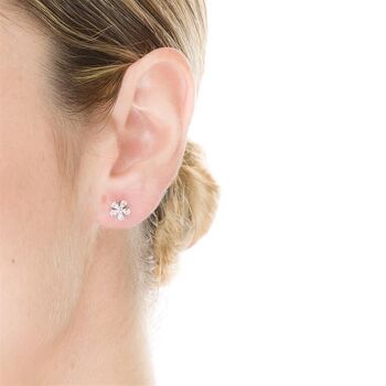 Boucles d'oreilles Aul en argent sterling 925 2