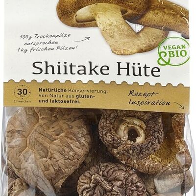 Sombreros de Shiitake Ecológicos 40g