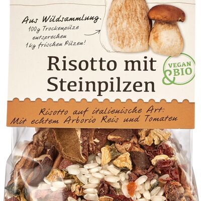 Organic risotto with porcini mushrooms 175g
