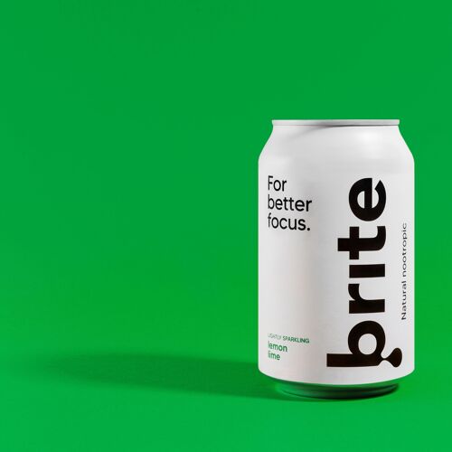 Brite Lemon Lime. Focus, replace energy drinks & coffee.