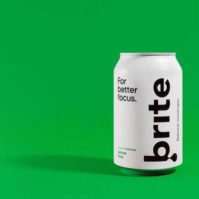 Brite Lemon Lime. Konzentrieren Sie sich und ersetzen Sie Energy-Drinks und Kaffee.