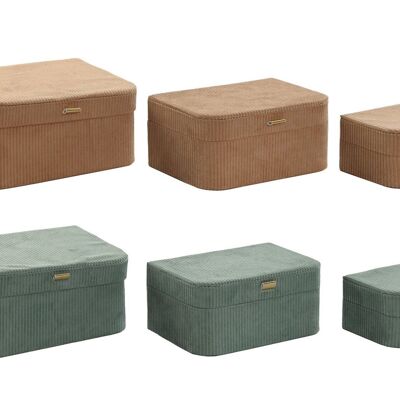 BOX SET 3 POLYESTER 23X17X10 CORD 2 SURT. JO209902