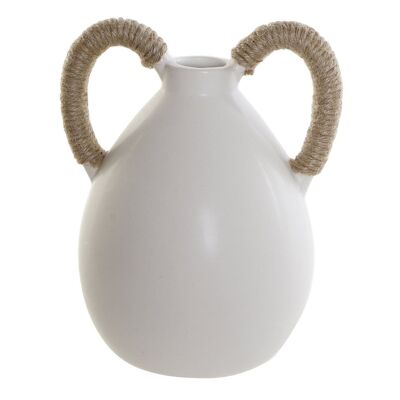 VASE CERAMIQUE 17X15X21,5 BLANC JR191342