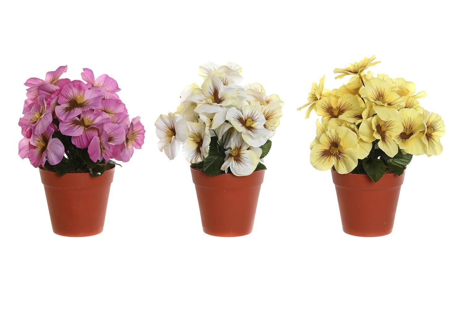 PIANTA POLIESTERE PE 15X15X20 FARFALLA FIORE 3 ASSORTIMENTI. JA205828