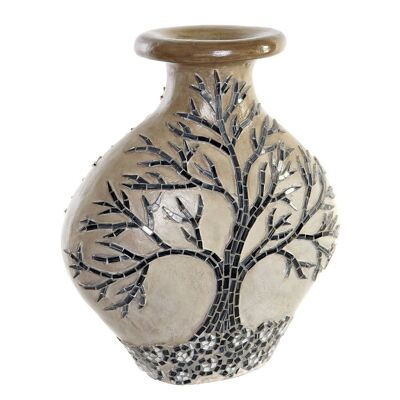 TERRACOTTA GLASS VASE 30X15X33,5 BEIGE TREE JR199099