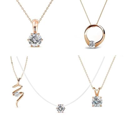 Discovery Pack 5 Rose Gold Necklaces