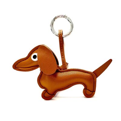 Keychain dog brown