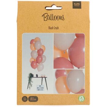 Ballons Blush Crush 33cm - 12 pièces 3