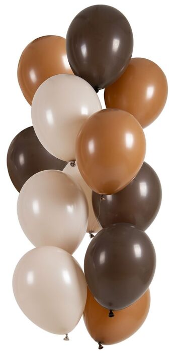 Ballons Moka Chocolat 33cm - 12 pièces 1