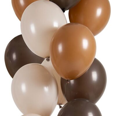 Balloons Mocha Chocolate 33cm - 12 pieces