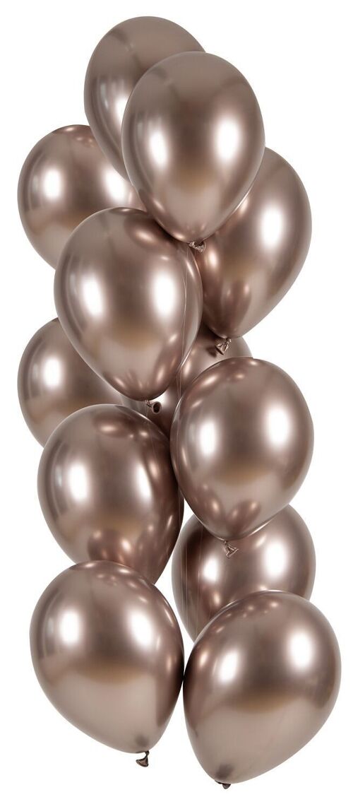 Balloons Ultra Shine Rose Gold 33cm - 12 pieces