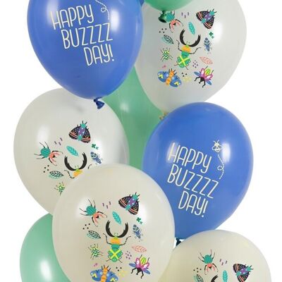 Balloons Birthday Bugs 33cm - 12 pieces