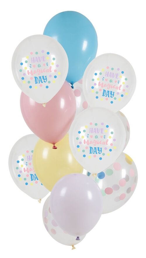 Balloons Have A Magical Day 33cm - 12 pieces