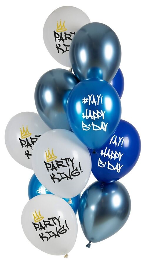 Balloons Party King 33cm - 12 pieces